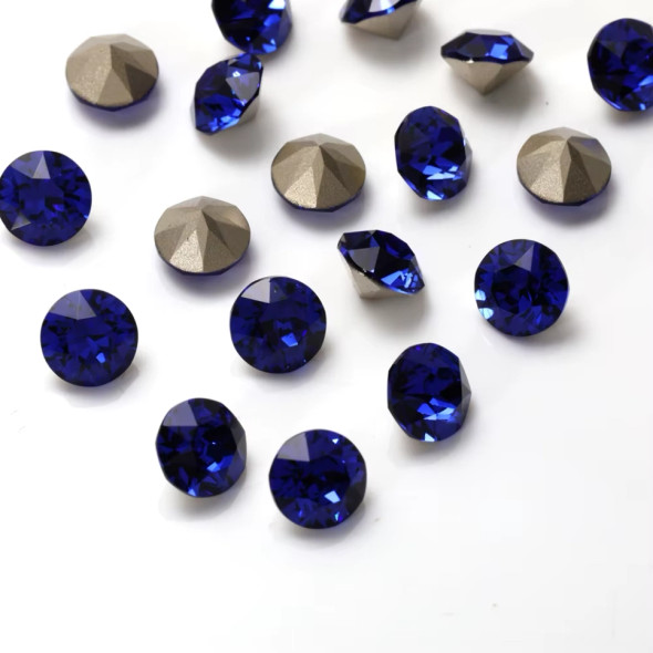 Krakovski Crystal Chaton 8mm CAPRI BLUE 1088